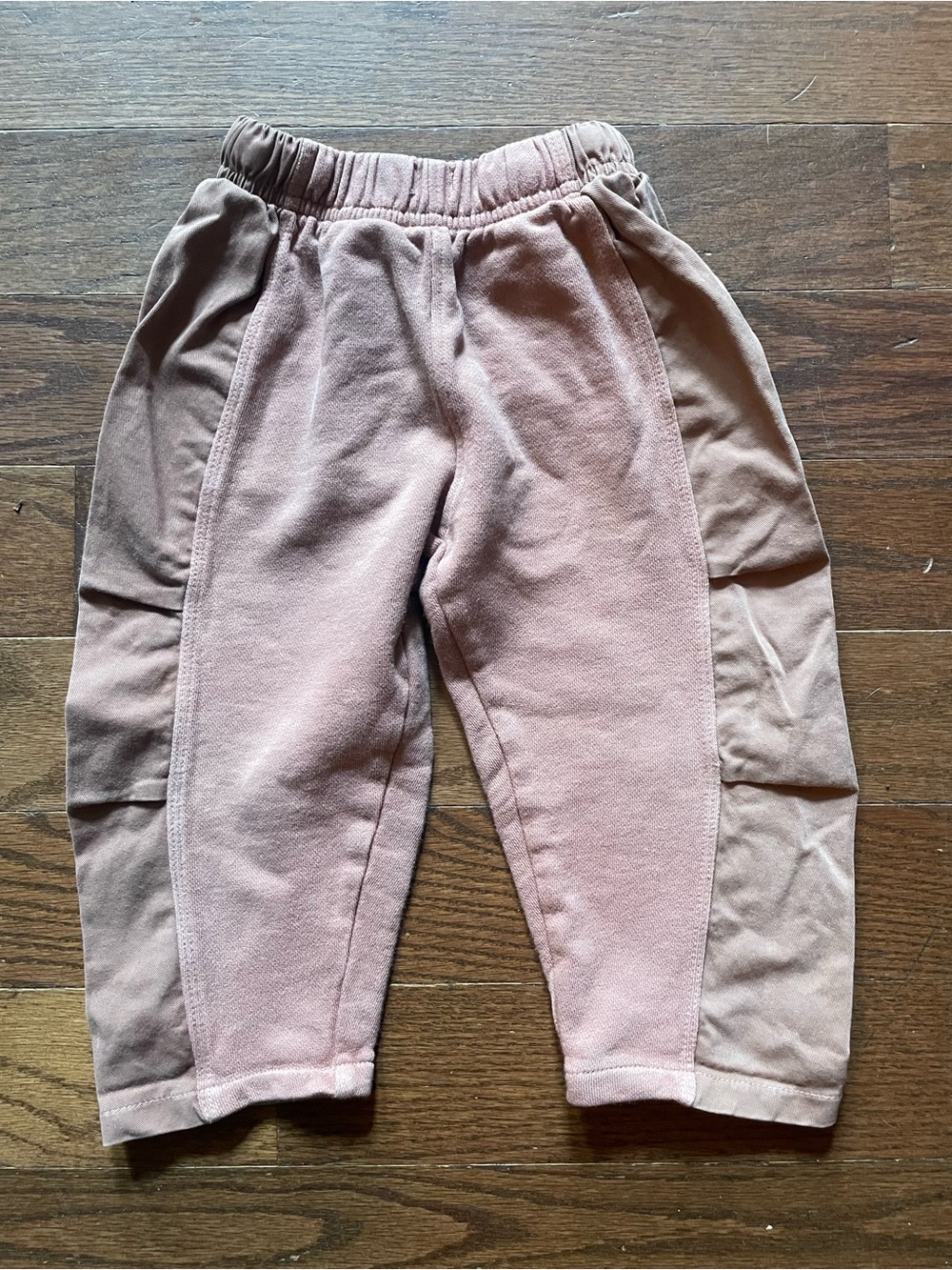 ZARA Kids Cozy Panel Jogger Pants in Dusty Rose